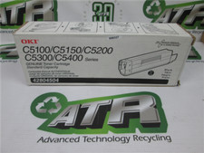 Genuine Oki 42804504 Black Toner for C5100 C5150 C5200 C5300 C5400 New Sealed picture