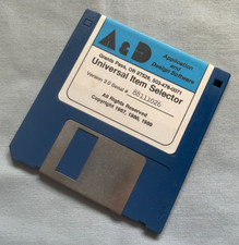 UNIVERSAL ITEM SELECTOR - 1989 Atari ST Computer A&D Software 3.5
