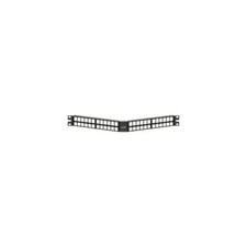 Leviton 49256-D48 Angled Quickport High-Density Patch Panel 48‑Port 1RU Black picture