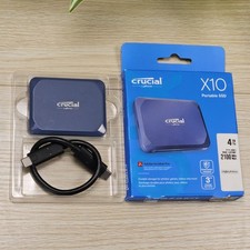 Micron Crucial X10 4TB Portable External SSD Storage Drive USB-C 2100MB/s picture