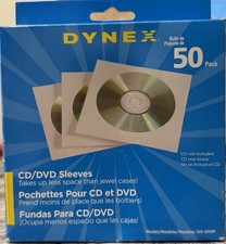 Dynex 50 Pack Cd/Dvd Sleeves- WHITE picture