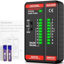 Network Ethernet Cable Tester RJ45 RJ11 CAT5 CAT6 CAT7 UTP STP HT812A picture