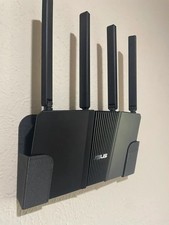 Wall Mount Holder Bracket for Asus RT-BE3600 WiFi Router | 3d Printed Black PETG picture