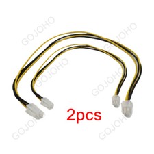 2pcs 40cm 4-Pin 2x2 ATX 12V CPU EPS Power Supply Male to Female Extension Cable picture
