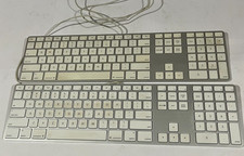 Apple White Aluminum USB Wired Keyboard A1243 Lot of 2 picture
