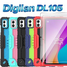 Rugged Shockproof Case for Digilan DL105 10.1 Tablet with Stand & Strap picture