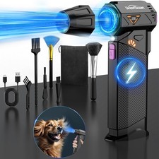 Compressed Air Duster, 210000RPM Mini Electric Air Duster Equipped with Conti... picture
