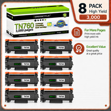 8 Pack TN760 Toner Cartridge Fits for Brother MFC-L2710DW MFC-L2750DW XL TN730 picture