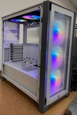 [WHITE] [Missing Tempered Glass] Corsair iCUE 4000X RGB Mid-Tower ATX Case picture