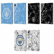 MANCHESTER CITY MAN CITY FC MARBLE BADGE LEATHER BOOK WALLET CASE FOR APPLE iPAD picture