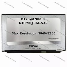 B173ZAN03.0 fit NE173QUM-N42 LCD Screen Display Panel 4K UHD 3840×2160 40Pins picture