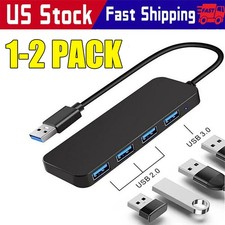 1/2pcs USB 3.0 Hub, 4 Ports USB A Splitter USB Expander for Laptop, Mouse etc.. picture