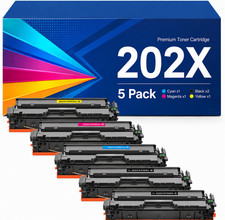 202X Toner Cartridge with Chip 5 Pack Compatible For LaserJet ProMFP M280nw M281 picture