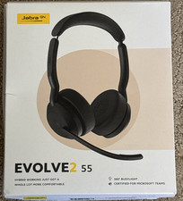 Jabra Evolve2 55 Stereo Wireless Headset w Noise Cancellation & AirComfort Tech picture