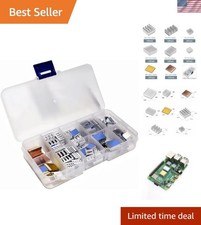 Versatile 100 PCS Heatsink Set: Copper and Aluminum for All Raspberry Pi Models picture