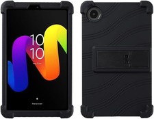 Soft Silicone Case with Kickstand for TCL Tab 8 (Gen 2) 8.7 inch, Blue picture