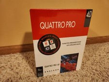 Vintage IBM use- Borland Quattro Pro 4.0 for DOS BRAND NEW FACTORY SEALED picture