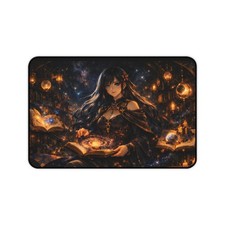 Mystic Sorceress Desk Mat | Fantasy Magic Anime Mousepad picture