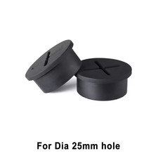2Pcs 25mm Desk Cord Grommet Flexible Silicone Cable Hole Cover Wire Organizer picture