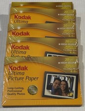 Kodak Ultima Picture Paper for Inkjet Printers 20 - 4x6” ColorLast 5 Packs New picture