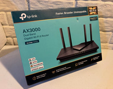 TP-Link AX55 AX3000 Wi-Fi 6 Dual-Band Router 4 LAN USB 3.0 WPA3 VPN. Excellent picture