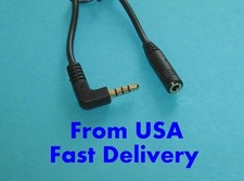 5PCS  3Ft.  4-Pole 3.5mm Male Right Angle to 3.5mm Female Stereo Headphone Cable picture