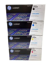 Set Of 4 HP Genuine Toner Cartridge 212A W2120A W2121A W2122A W2123A BCYM ~New picture
