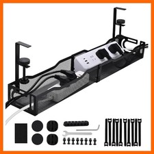 25.3 Inch Clamp-On Cable Management Tray for Stylish Workspace Organization picture