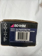 Genuine Lexmark 801HM Magenta High Yield Toner Cartridge CX410, CX510 New/Sealed picture