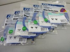 Lot of 5 StarTech 4 ft Snagless Cat. 5e Patch Cable UTP - Blue Model: RJ45PATCH4 picture
