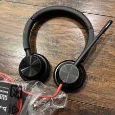 Poly black wire 3300 series USB headset. NEW picture