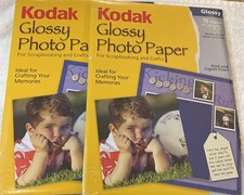 Kodak Glossy Photo Paper - Scrapbooking Inkjet Printers 8.5x11 15 Sheets 2 Pack picture