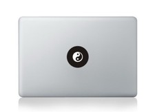 Yin Yang Apple Logo Macbook Sticker Viny Decal Black Macbook Air/Pro/Retina picture