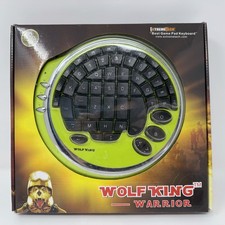 Wolf King Warrior Lime Green DK-2388U USB Gaming Keyboard Rare Tested picture