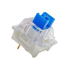 32 PCS Clicky Blue Switches 3Pin Tactile 50gf Dustproof Key DIY Replace picture