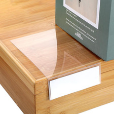 50 Pcs Library Shelf Label Holders 6 X 4 Inch Moveable Shelf Markers picture