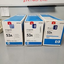 HP 53A Q7553A Original Laser Toner Cartridge  Lot of 3 picture