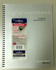 3x Cambridge Digital Notebook Notepad From Paper To PC With Logitech IO Pen IO2 picture