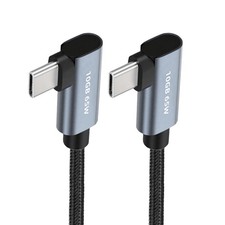 CY USB-C 10Gbps Video 4K Power PD 65W Cable Male to Male Dual Right Angled picture