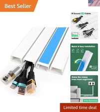 Modern Paintable 58-Inch Cord Organizer - Safe & Durable Self-Adhesive Kit picture