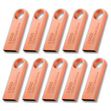 Lot 50PCS 1/2/4/8/16GB Metal USB Flash Drive Memory U Stick Storage Custom Logo picture