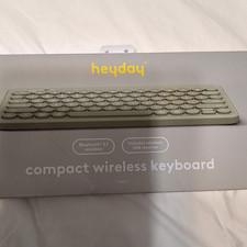 heyday Compact Wireless Keyboard Bluetooth 5.1 Green USB Receiver.   Still new picture