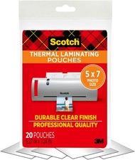 Scotch Thermal Laminating Pouches – 5 Mil, 7 x 5 Inches, Photo Size, 20-Pack – picture