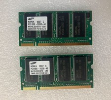 (2x 256MB) Samsung DDR-266 PC2100 (Total 512MB) SO-DIMM Laptop RAM M470L3224DT0~ picture