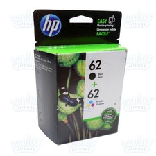 2pk Genuine HP 62 Black/Color Ink ENVY 5540 5542 5545 5644 5660 5663 7640 7645 picture