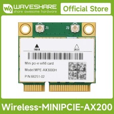 Waveshare Wireless MINIPCIE AX200 NIC Gigabit Dual-Band WiFi 6 802.11AX Standard picture