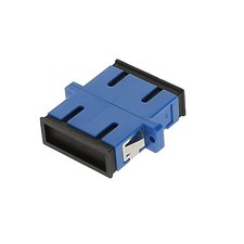5 Pack of SC/UPC Singlemode Duplex Fiber Optic Coupler with Flange, Blue picture