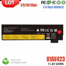 ✅LOT 20x 61 Battery 01AV427 01AV423 For Lenovo Thinkpad T470 T480 T570 T580 picture