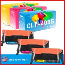 3PK CLT-406S 406S CLT406S Toner Cartridge for C460 CLP-360N Printer (CMY) picture