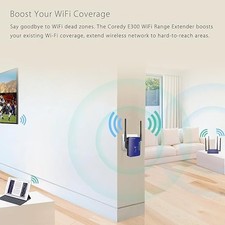 COREDY 300 MBPS MINI WIFI EXTENDER/WIFI RANGE EXTENDER/WIRELESS -  PURPLE picture